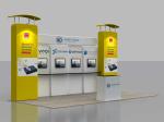Outdoor 10x20 Ft Interactive Trade Show Displays UV Resistant For Retail Display