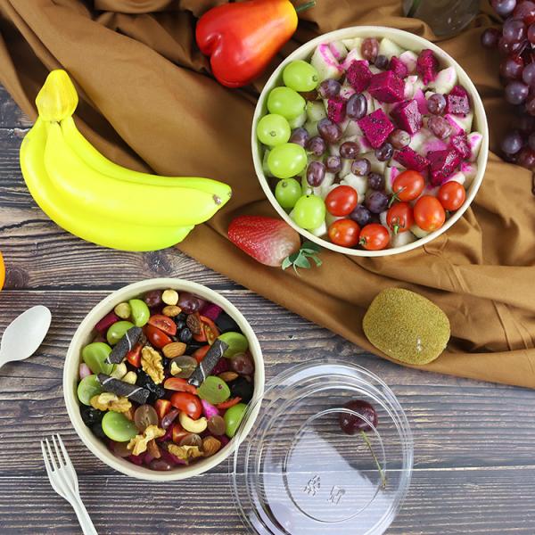 Eco Friendly Biodegradable Compostable Brown Tableware for Hot Cold Food