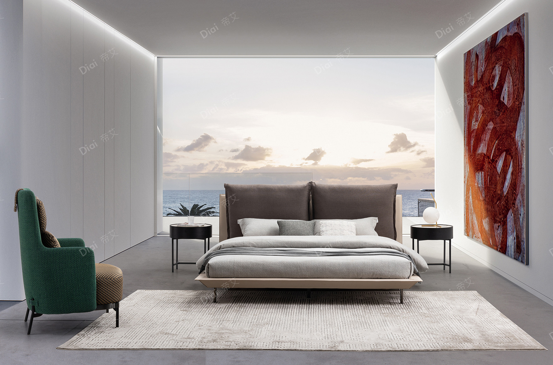 Modern Design Leather Bed Modern Design King Size Bed bedroom Furniture