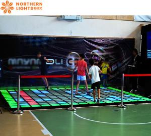 China Active Game Led Floor Active Game Vloer Activate Interactive Dance Floor factory