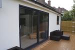 Modern House Security Aluminium Sliding Glass Doors With Powder Coating hidden
