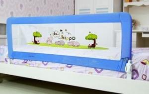 China Full Size Baby Bed Rails For Kids With Woven Net Cartoon Picture factory
