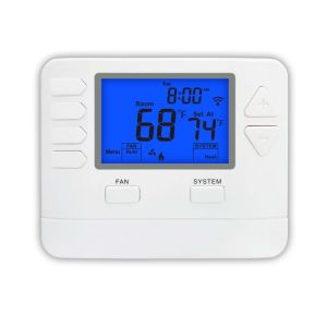China 18-30 VAC NEC Class II Power Supply Temperature Control with 7 Day Programmable TUYA WIFI Thermostat and 5/1/1 Day Programming on sale