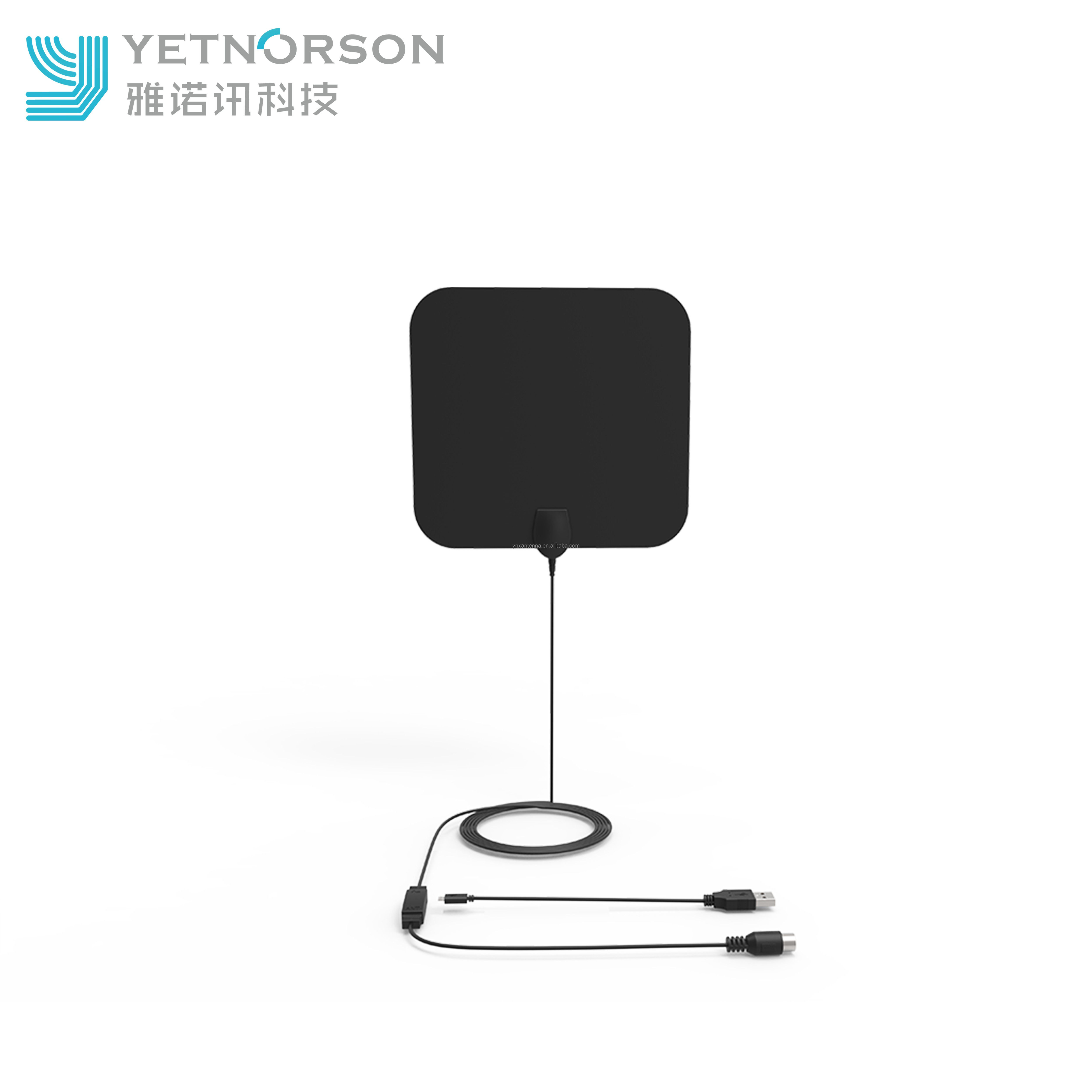Indoor Tv Antenna 50 Miles Amplified Hd Digital Adapter with IEC Connector 30g Weight