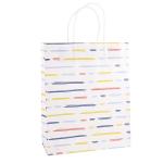 Fashion jewelry packaging paper bag own logo printing twist rope handle