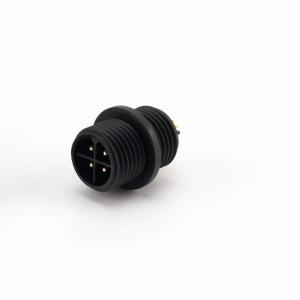 China Black Panel Mount Electronic Waterproof Connector Ip67 2 Pin Nylon factory
