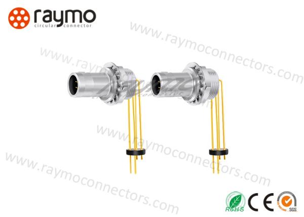 4pin Male Circular Push Pull Connectors Harsh Environmental Resistance High
