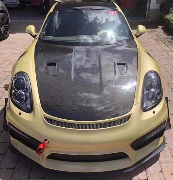 Carbon Fiber Products for Porsche 981 Boxster Carbon Fiber Hood 981 Carbon Fiber