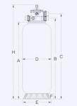 Swimming Pool Stainless Steel 400mm Deep Bed Sand Filter