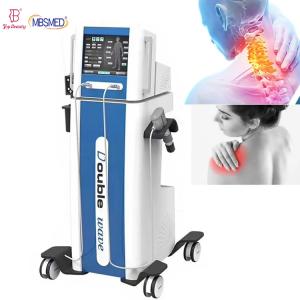 China Dual Channel Shockwave Vertical Physical Therapy Pain Relief ED Treatment Shock Wave Equipment factory