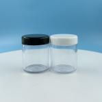30g Transparent Cream Jar with Black Lid Volume 20ml 30ml 50ml Durable PS