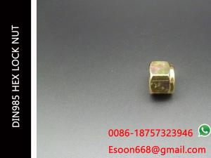 China M48-3.0/M48-5.0 DIN 985 Class 8 Zinc Finish Steel Nylon Insert Lock Nut factory