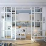 Double Glazed Aluminum Framed Sliding Door For Kitchen Room