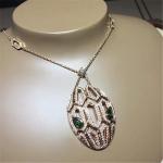 Bi snake Necklace 18k gold white gold yellow gold rose gold diamond necklace