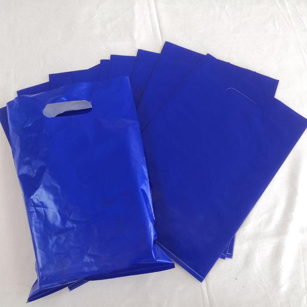 Luxury Handle Shopping Bag With Logo Printing Custom Plastic Shopping Bag