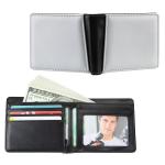 Personalized Blank Sublimation Leather Open-Top Compact Wallet With Multiple