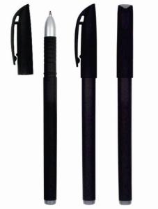 China black rubber gel ink pen, rubber office use gel pen factory