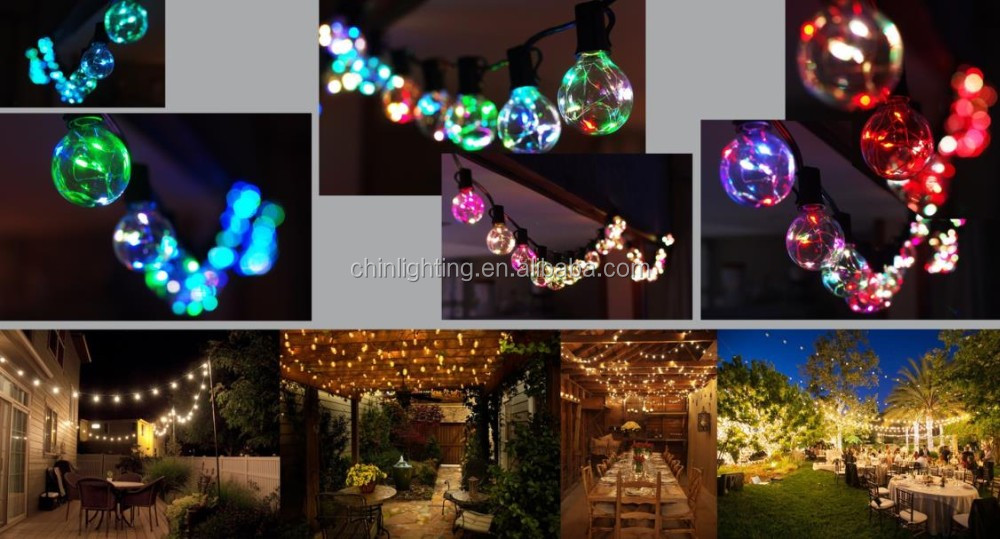 12ft 12 bulbs RGB globe string lights led copper wire string lights Christmas decoration fairy lights