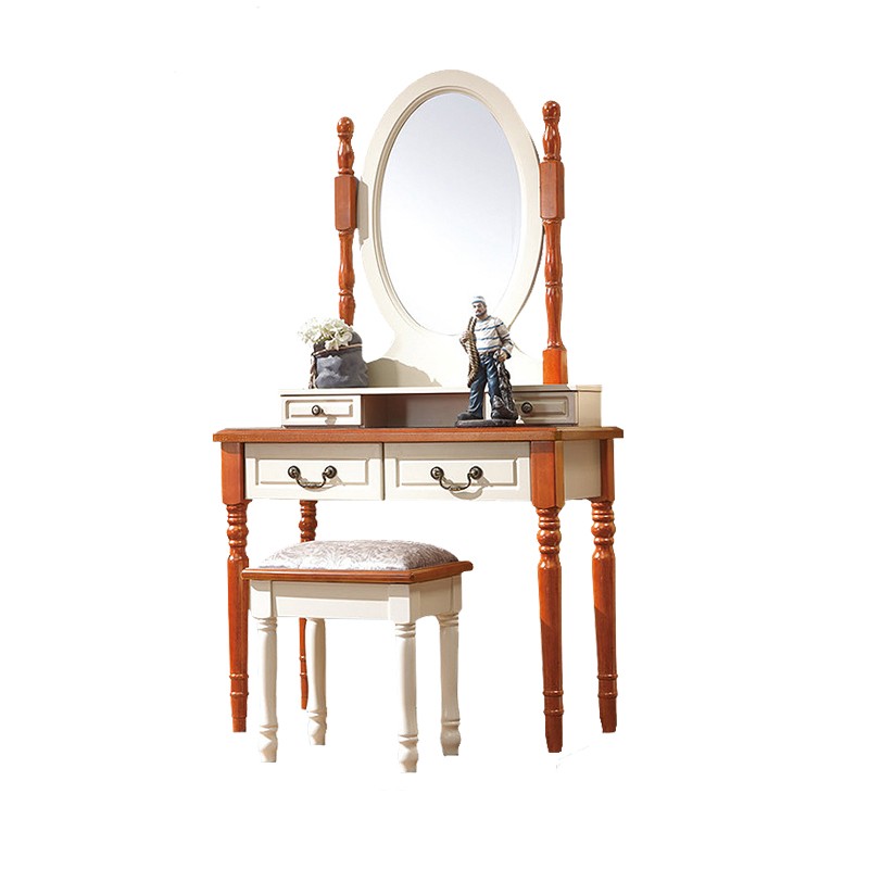 Mediterranean pastoral style white dressing table dresser