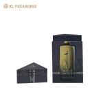 OEM Luxury Triangle Shape Cardboard Wine Bottle Box Rigid Paper Gift Packaging