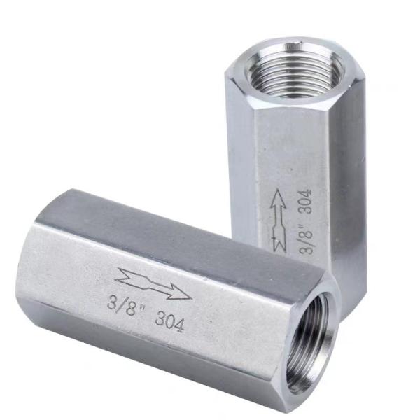 Normal Temperature Thread Connection Form SS304/316 Non Return Valve for Air