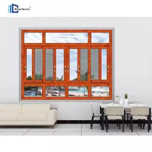China Impact Glazing Double Layer Tempered Glass Window OEM Custom Made Aluminium Windows factory