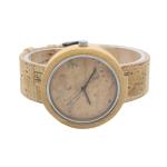 Chronograph Modern Wood Watches / Water Resistant Bamboo Watch Womens
