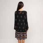 Newest Design Women Folklore Pattern Shirt Dress