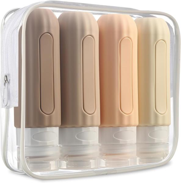 China Compact Silicone Travel Toiletry Bottles Squeezable Bpa Free 3Oz factory