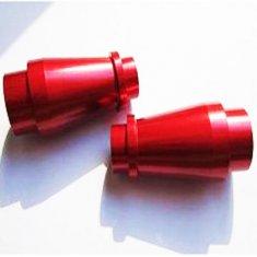 China CNC machining billet aluminum parts anodized in red color, Trike Bike Parts factory