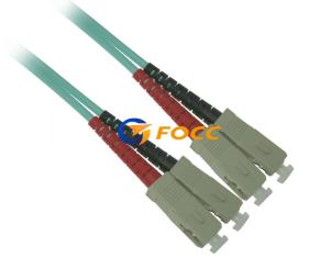 China OM3 Multimode SC SC Duplex 10GB Optical Fibre Cables 10 Meter factory