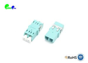 China Duplex TF LC/UPC OM3 50/125um Non Flange Fiber Coupler factory