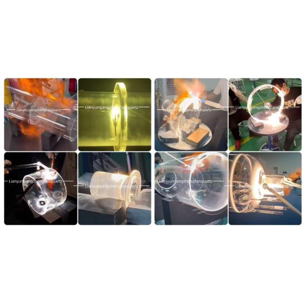 Customization Processing UV Quartz Glass Tube Reactor