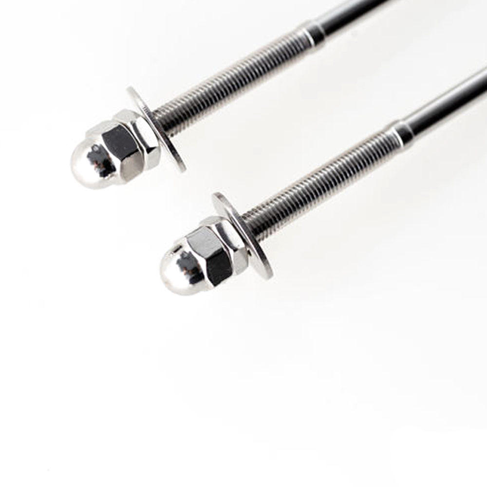 Polished 316 Stainless Steel Cable Railing Swage Threaded Stud Tension End Fitting Terminal for Handrails