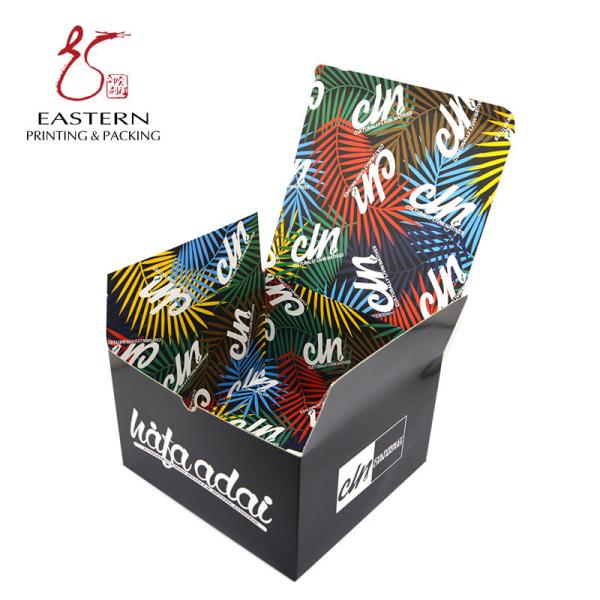 China Glossy Lamination 120mm Height Coffee Packaging Boxes , Square Cardboard Boxes factory