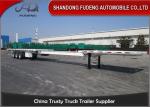 25 Meters 3 Axle Extention Flatbed Semi Trailer For Long Goods
