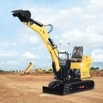 8.2Kw Yellow Mini Track Excavator 800kg JG-08 730mm Without Sunroof