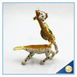 Dog Trinket Box Animal Jewelry Box Metal Pewter Enamel Gift Box Modern Home