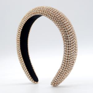 China Luxury Hair Accessories Hair Bands Head Bands Rhinestone Hairband Faux Diamond Headband For Women factory