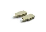 No - Ear LC Fiber Optic Adapter MM SX Simplex Grey Ceramic Sleeve For FTTH