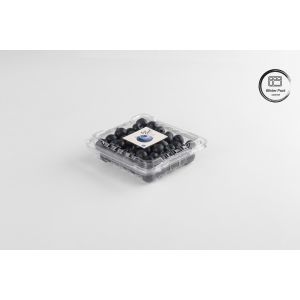 China 125g RPET Blueberry Clamshell Containers Transparent Fruit Packaging Boxes Durable on sale