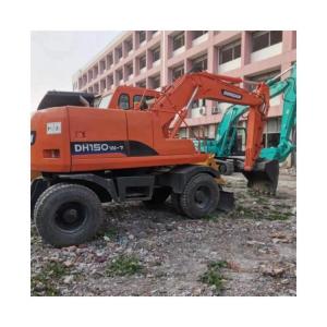 China DOOSAN150W DH150W DH150W-7 Wheel Excavator / Used DOOSAN DH 150 150W-7 KOREA Engine factory