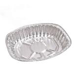 Hard Temper Aluminum Foil Baking Trays Oval Shape 6500ml