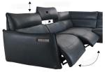 BN Leather Sofa Bed Italian Living Room Combination Space Capsule Electric