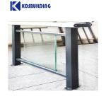 Metal Building Balcony Railing Tempered Double Glazed Aluminium Iron Baluster