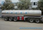 45m3 304 2B Edible Grade Chemical Tank Trailer 3 Axle For Milk / Liquid Food
