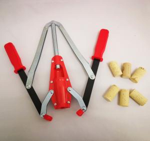China Red Standard Twin Lever Corker , Hand Held Wine Bottle Corking Machine factory