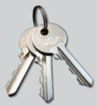OEM Finish Rim Door Lock Standard Keyway and Included Strike Plate Included