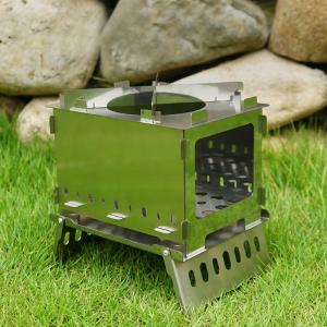 China Portable BBQ Foldable Camping Backpacking Stove Barbecue Folding Card Grill factory