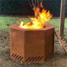 Buy cheap Patio Dual Flame Hexagonal Corten Steel Low Smoke Wood Burning Fire Pit from wholesalers